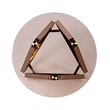 Southern Enterprises Stondon Tempered Glass Round End Table in Champagne