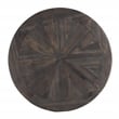SEI Furniture Landsmill Round End Table in Natural Reclaimed Wood-Black