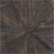 SEI Furniture Landsmill Round End Table in Natural Reclaimed Wood-Black