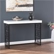 SEI Furniture Mavden Contemporary Console Table in Black-White