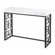 SEI Furniture Mavden Contemporary Console Table in Black-White