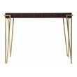 SEI Furniture Brodkirk Console Table in Brown-Gold