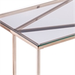 Southern Enterprises Nicholance Tempered Glass-Top Console Table in Champagne
