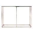 Southern Enterprises Nicholance Tempered Glass-Top Console Table in Champagne