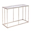 Southern Enterprises Nicholance Tempered Glass-Top Console Table in Champagne