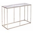 Southern Enterprises Nicholance Tempered Glass-Top Console Table in Champagne
