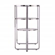 Southern Enterprises Maxina Mirrored Metal Console Table in Chrome