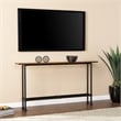 SEI Furniture Agnew Console Table in Matte Black-Espresso