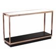 SEI Furniture Lexina Glass-Top Console Table in Champagne-Black