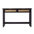 SEI Furniture Chekshire Storage Console in Black-Natural