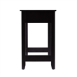 SEI Furniture Chekshire Storage Console in Black-Natural