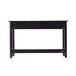 SEI Furniture Chekshire Storage Console in Black-Natural