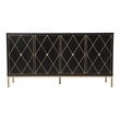 SEI Furniture Marradi Sideboard Cabinet with Storage in Black/Gold