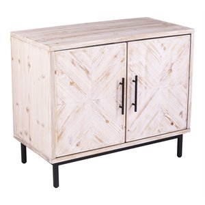 sei furniture eslanton anywhere cabinet in white washed/dark stained