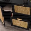 SEI Furniture Chekshire Anywhere Storage Cabinet in Black/Natural