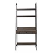 SEI Furniture Lizvan Ladder Desk with Storage in Gray/Brown/Black