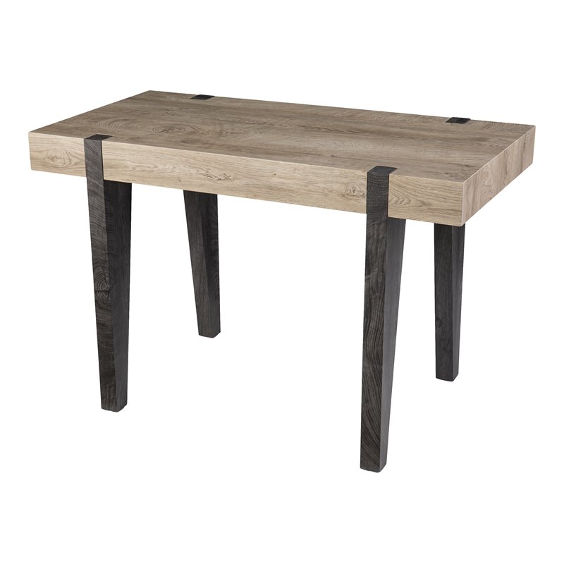 SEI Furniture Ayleston Engineered Wood Multipurpose Desk in Natural/Black