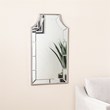 SEI Furniture Leaston Decorative Wall Mirror with Silver Frame