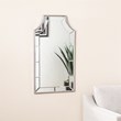 SEI Furniture Leaston Decorative Wall Mirror with Silver Frame