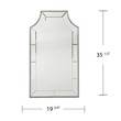SEI Furniture Leaston Decorative Wall Mirror with Silver Frame