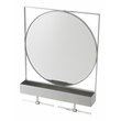 SEI Furniture Anthrop Decorative Mirror with Storage in Silver