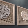SEI Furniture Lamsting Wall Panels in Natural/Distressed White (Set of 2)