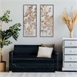 SEI Furniture Binet Metal Wall Decors in Dark Gold/Bronze (Set of 2)