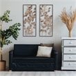 SEI Furniture Binet Metal Wall Decors in Dark Gold/Bronze (Set of 2)
