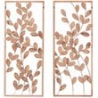 SEI Furniture Binet Metal Wall Decors in Dark Gold/Bronze (Set of 2)