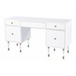SEI Furniture Helston Modern Engineered Wood Writing Desk in White