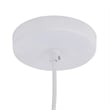 SEI Furniture Millie Transitional Iron Metal Pendant Lamp in Matte White