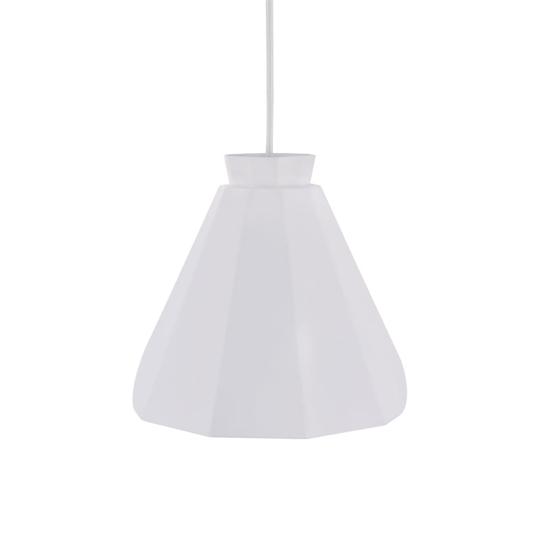 SEI Furniture Millie Transitional Iron Metal Pendant Lamp in Matte White