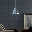 SEI Furniture Millie Transitional Iron Metal Pendant Lamp in Matte White