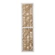 SEI Furniture Quilino Woven Room Divider Screen in White/Natural