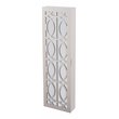 SEI Furniture Rymont Wall Mount Jewelry Armoire in Light Gray/Ivory