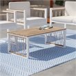 SEI Furniture Wallmond Outdoor Cocktail Table in Natural/White