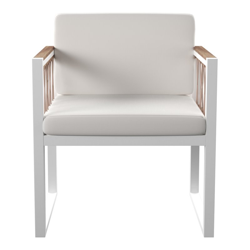 SEI Furniture Wallmond 2-PC Cushioned Outdoor Chair Set in Natural/White