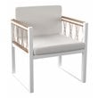 SEI Furniture Wallmond 2-PC Cushioned Outdoor Chair Set in Natural/White