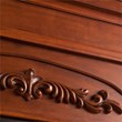 SEI Furniture Chantilly Touch Screen Wood Electric Bookcases Fireplace in Oak
