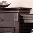 SEI Furniture Tennyson Touch Screen Wood Electric Fireplace in Classic Espresso