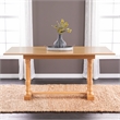 SEI Furniture Edenderry Traditional Wood Dining Table in Natural Finish