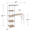Southern Enterprises Northdon Wood and Iron Serving Table in Natural