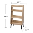 Southern Enterprises Berritza Wood Midcentury Modern Bookshelf in Natural