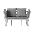 SEI Furniture Dolavon Outdoor Convertible Lounge Chair in White