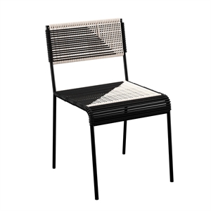 SEI Furniture Watkindale Stainless Steel Woven Outdoor Chairs in Black