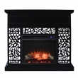SEI Furniture SEI Furniture Engineered Wood Electric Fireplace in Black