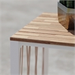 SEI Furniture Wallmond Modern Outdoor End Table in Natural Set of 2