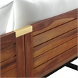SEI Furniture Taradale Modular Outdoor Loveseat with Cushions in White