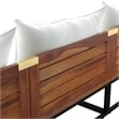 SEI Furniture Taradale Modular Outdoor Sofa with Cushions in White