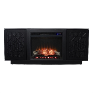 Delgrave Touch Screen Electric Media Fireplace with  Storage